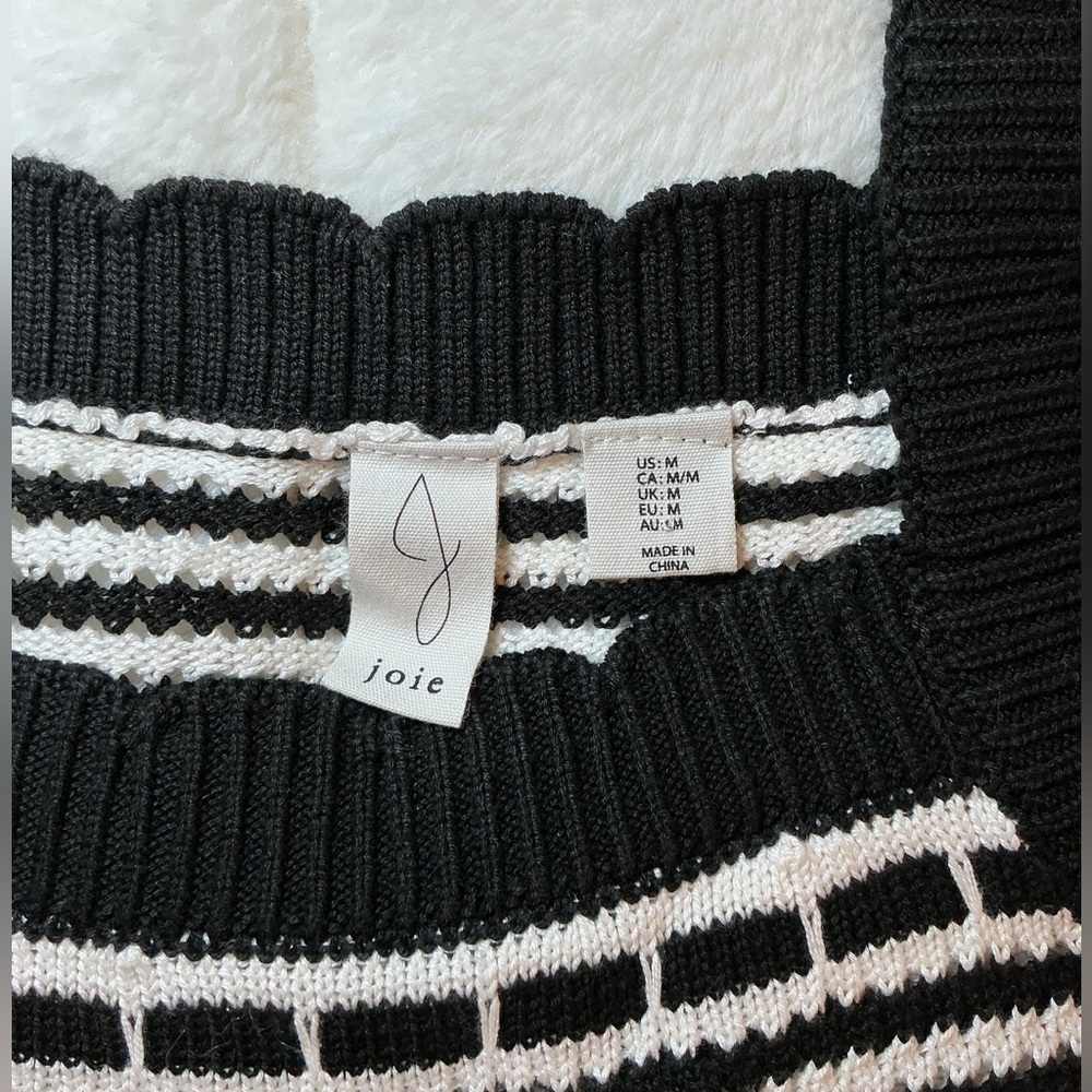 Black and White Striped Knit Dress - Picture 5 of 6